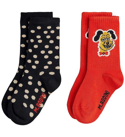Mini Rodini Strømper - 2-pak - Dots - Multi