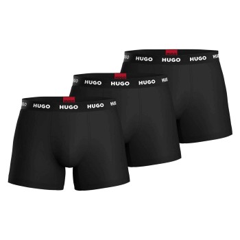 HUGO 3P Triplet Boxer Brief D1 Sort/Hvid bomuld XX-Large Herre