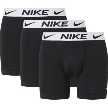 Nike 6P Everyday Essentials Micro Boxer Brief D1 Sort/Orange polyester Large Herre