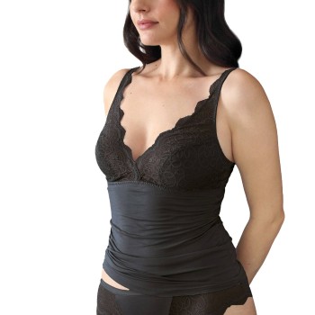 sassa BH Natural Experience Soft Bra Top Sort viskose 42 Dame