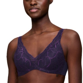 Triumph BH Body Make-Up Illusion Lace WP D1 Mørkelilla B 90 Dame