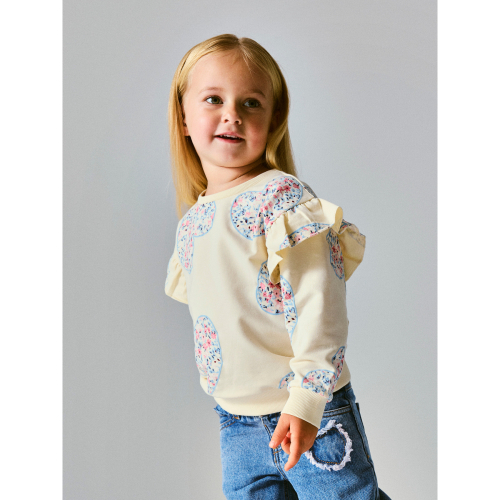 NAME IT Sweatshirt Kiwile Antique White