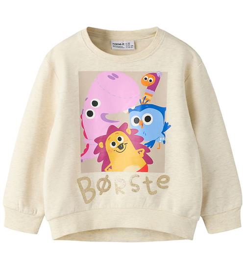 Name It Sweatshirt - NmfAbsa - Børste - Peyote Melange