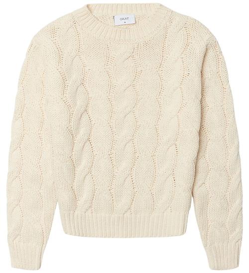 Grunt Bluse - Cable Strik - GrHops Ib - Off White