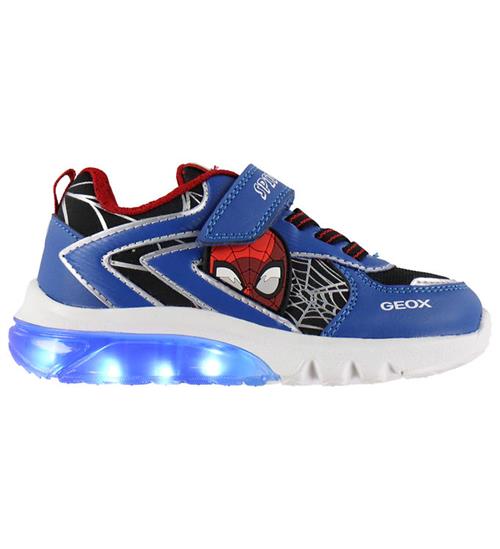 Geox Blinkesko - Ciberdron - Sort/Royal m. Spiderman